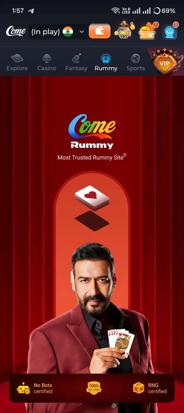Come Game Ruumy game