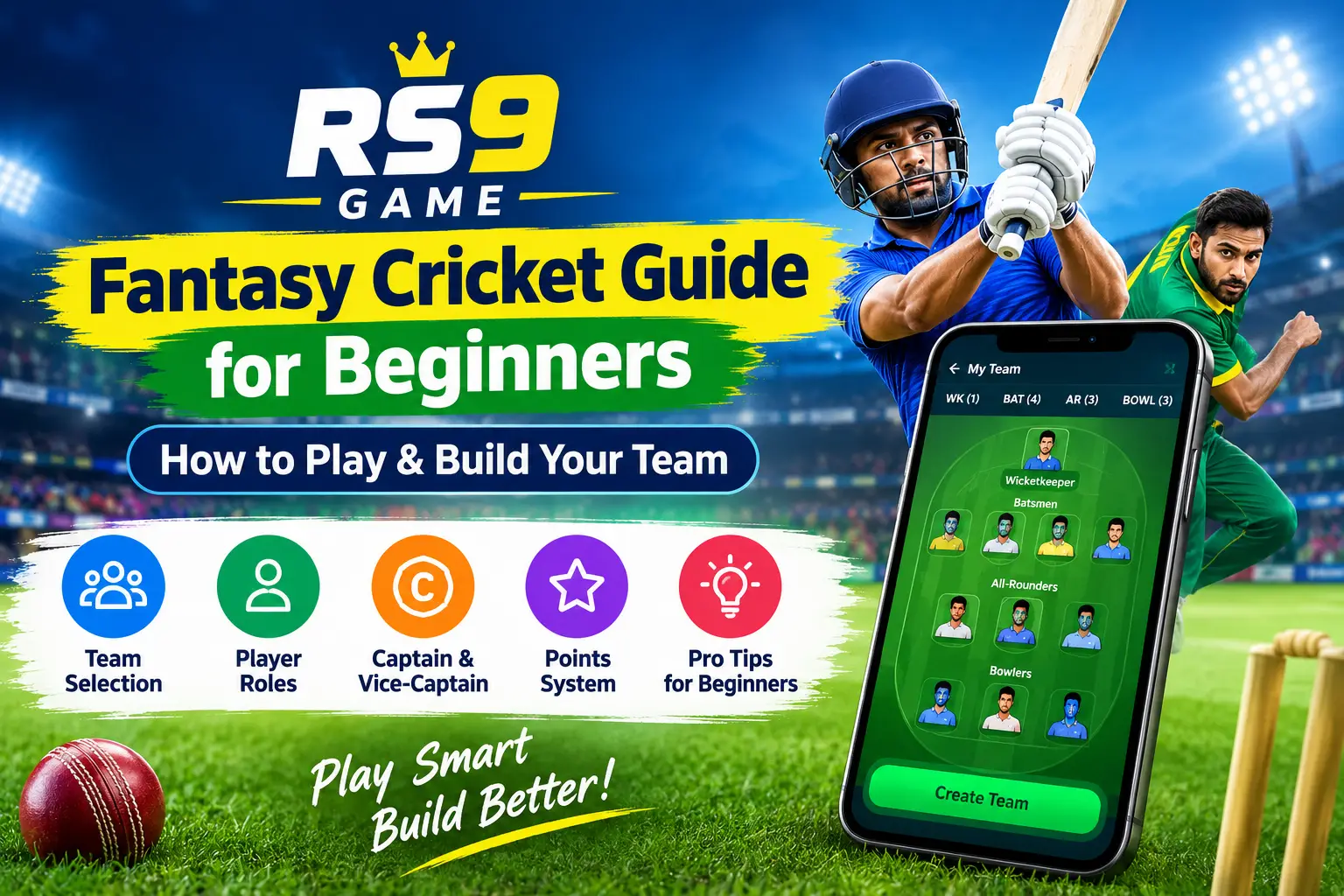 RS9 Game Fantasy Cricket Guide for Beginners